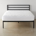 Cubrecolchón hipoalergénico acolchado y transpirable Amazon Basics con protección, 45 cm de profundidad, tamaño king, blanco