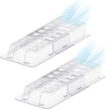 Extensor de ventilación lateral para debajo de muebles, deflector de ventilación de piso compatible con rejillas de ventilación de 7,6 a 15,2 cm de ancho (2 unidades) 
