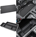 Organizador de Consola Central X-TKER para Ford F-150 2021-2026 y F-150 Lightning | Accesorios de Camioneta, Bandeja Oculta con Tapa y Compartimento Frontal, 2 Piezas