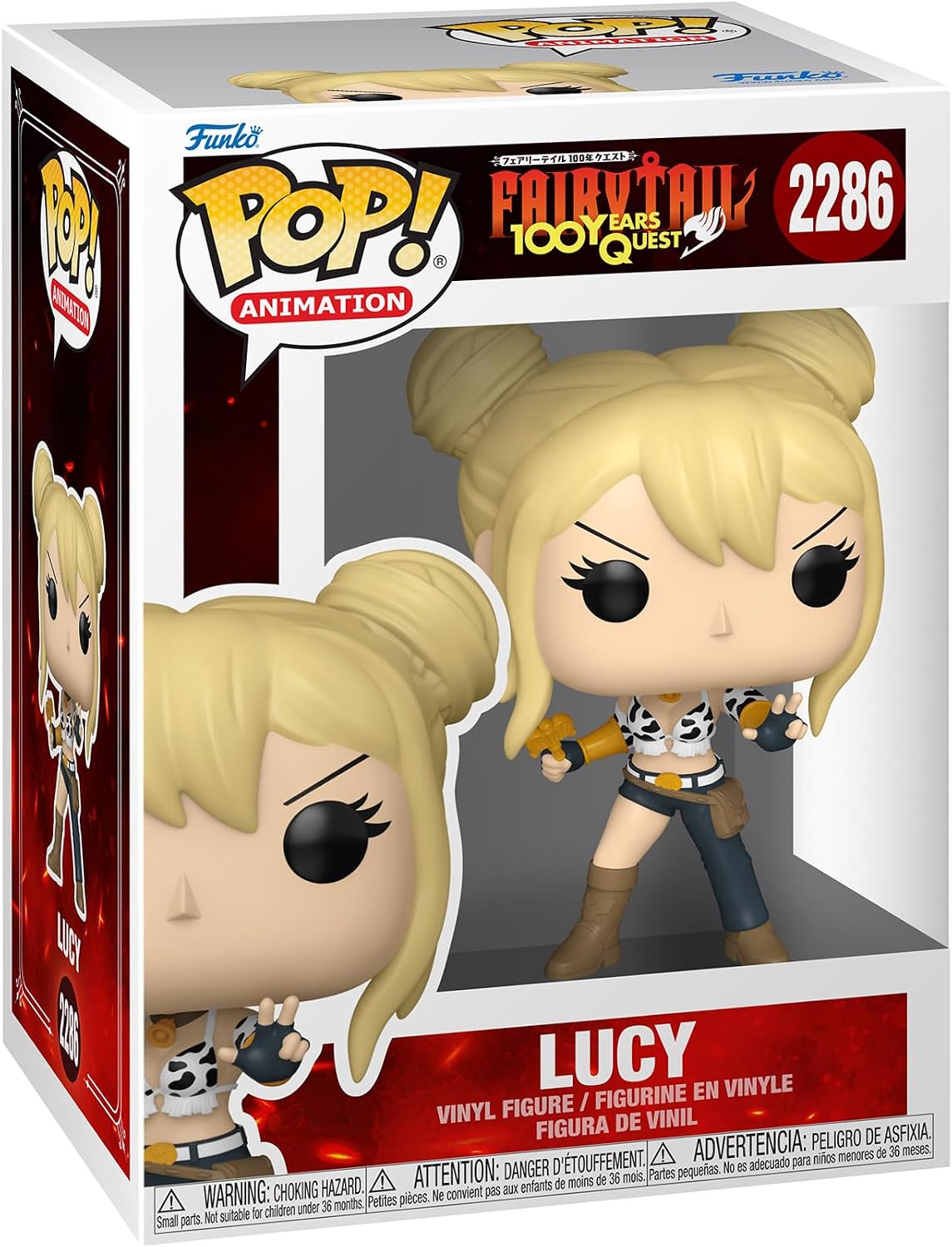 Funko Pop! Animation: Fairy Tail 100 Years Quest - Lucy - Figura coleccionable de vinilo - Idea de regalo - Producto oficial - Juguetes para niños y adultos - Fans del anime - Figura de colección