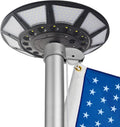 Luz Solar para Asta de Bandera | LED Súper Brillante para Astas de 4.5-7.6m | Solar, de Anochecer al Amanecer | 4200LM | 266 LEDs | Para Exterior