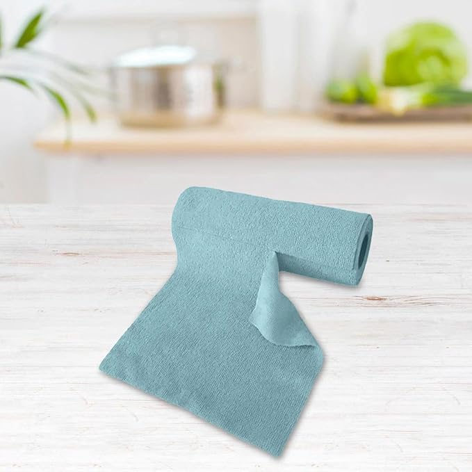 Toallas de microfibra CLUB BOLLYWOOD® en rollo, absorbentes y fáciles de quitar, ideales para ventanas, baños y vajilla | Artículos para el hogar y limpieza | Toallas y paños de limpieza | Hogar y jardín | 1 rollo de paño de limpieza de microfibra