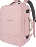 Mochila de Viaje Taygeer para Mujer | Carry On con Bolsillo para Botella y Compartimento de Zapatos | Aprobada TSA para Laptop 15.6 pulgadas | Bolsa para Enfermeria y Uso Diario | Rosa