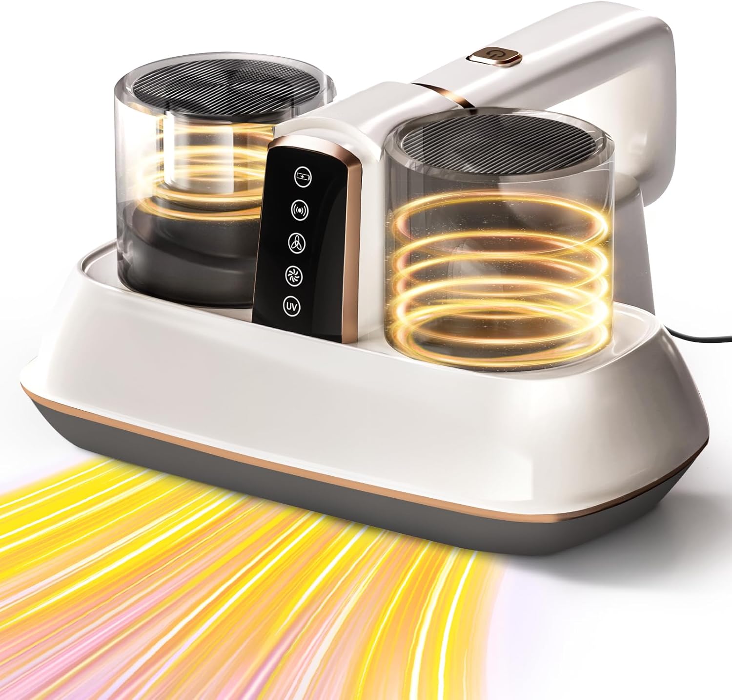 VXTUYO Mattress Vacuum Cleaner Bed Vacuum, 16Kpa Handheld Bed Vacuum Cleaner with HEPA Filter & 140℉ Hot Air & UV-C, 33k Slapping/Min 500W Powerful Couch Vacuum for Sofa Carpet Bedding with Cord