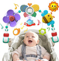 Arco Musical para Carriola de Bebé, Juguetes de Asiento de Coche para Viajes, Arco de Juego para Bebé Accesorio para Cuna, Móvil para Cuna, Barra de Actividad de Carriola para Bebés Infantes