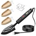 Plancha para cantear con pantalla LCD, temperatura ajustable de 100 a 220 °C (212 a 428 °F), soporte metálico, cable de alimentación de 249 cm (98 pulgadas), 3 calcetines reemplazables, plancha de sellado de precisión para cantos y modelos de muebles.