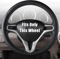 Funda para volante Aimato personalizada para Honda Civic 2006-2011 (3 radios, 8.ª generación), delgada, antideslizante, resistente a los arañazos, accesorio exclusivo para Honda, color negro napa.