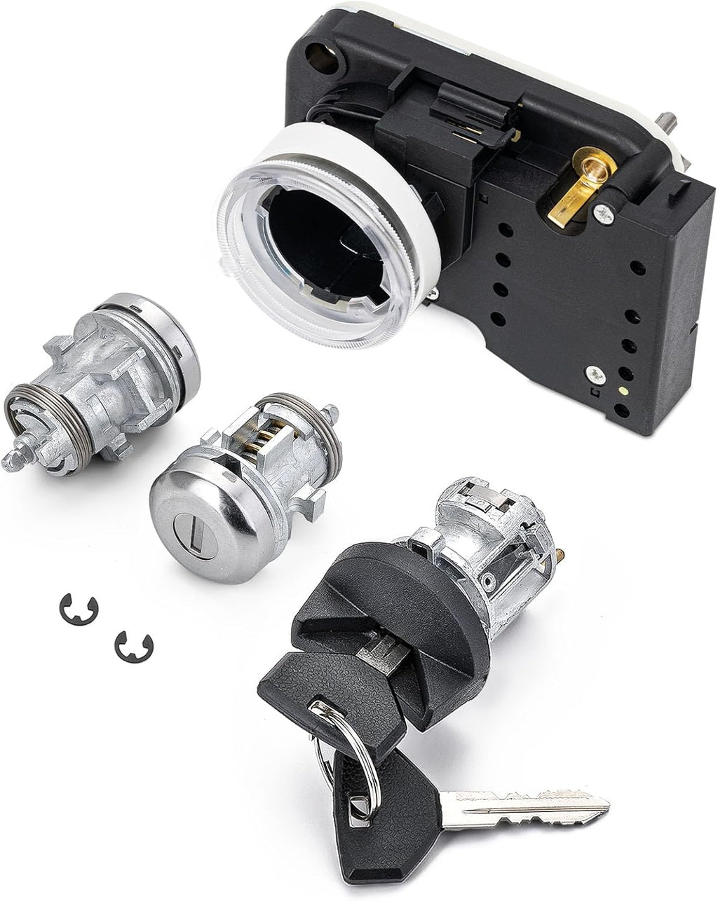 Cilindro de cerradura de encendido, carcasa, 2 cerraduras de puerta y 2 llaves. Compatible con Dodge Ram 1500, 2500, 3500 (1994-2002), Dakota, Durango y Viper (1997-2000). Reemplaza los números de pieza: 5003845AA, 56021346AB, 5003893AA y 4723484.