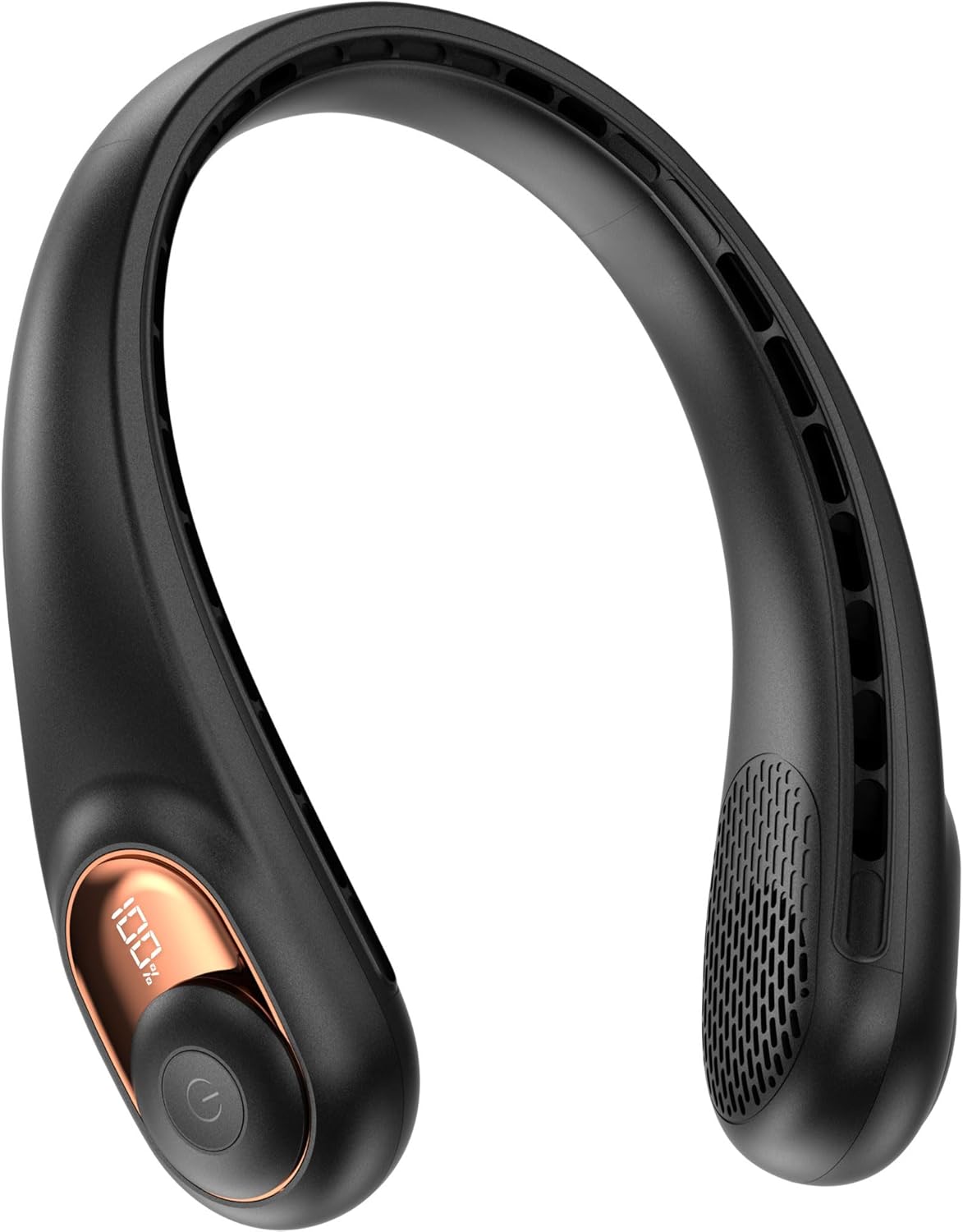 KIDEE Ventilador de cuello, ventilador portátil sin aspas, flujo de aire mejorado de 360°
