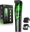 (USADA) Recortadora de Barba Todo en Uno con Aspiradora para Hombre | Dial de Precision, 20 Ajustes de Largo | Peine Guia, Recarga USB-C | Sumergible Uso Humedo/Seco