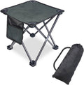 Taburete portátil de camping Tevaibo, taburete plegable de 35 cm para jardinería al aire libre, pesca, barbacoa y senderismo, con bolsa de transporte (capacidad de 181 kg).