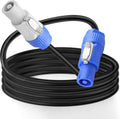 Cable Extensión PowerCon MEIRIYFA Profesional AC 16AWG 3 PIN Macho 100 cm, Conector Pantalla LED Iluminación Escena