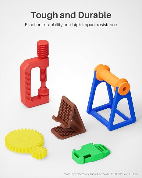 Filamento PETG ELEGOO 1.75mm 2KG — Marrón y Beige, 2 Carretes de 1KG, Precisión +/-0.02mm para Impresoras FDM