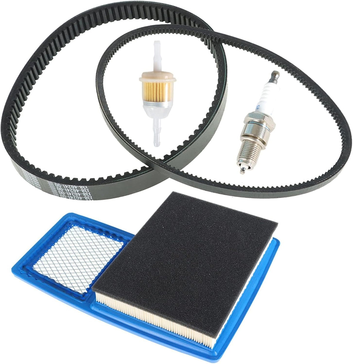 Kit de reparación de correa de arranque y bujía para carrito de golf Yamaha G16, G19, G22 y G29 de gasolina, 301 cc o 357 cc, modelos de 1996 en adelante.