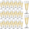 Copas de champán de plástico SUREHOME, paquete de 40 unidades, copas de champán desechables de 148 ml (5 oz), copas de mimosa de plástico transparente, vasos para cócteles de boda, paquete a granel para fiestas de Nochevieja, 2025, compromisos