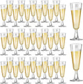 Copas de Champán de Plástico Paquete de 40 Copas de Champán Desechables de 5oz Vasos de Plástico Transparente para Mimosa Copas de Cóctel a Granel para Bodas Suministros para Fiestas