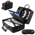 Estuche Rígido de Transporte para PS5 Slim 2023 | Edición Digital y Disco | Mandos Base Vertical y Accesorios | Bolsa Protectora Viaje | 1 Unidad