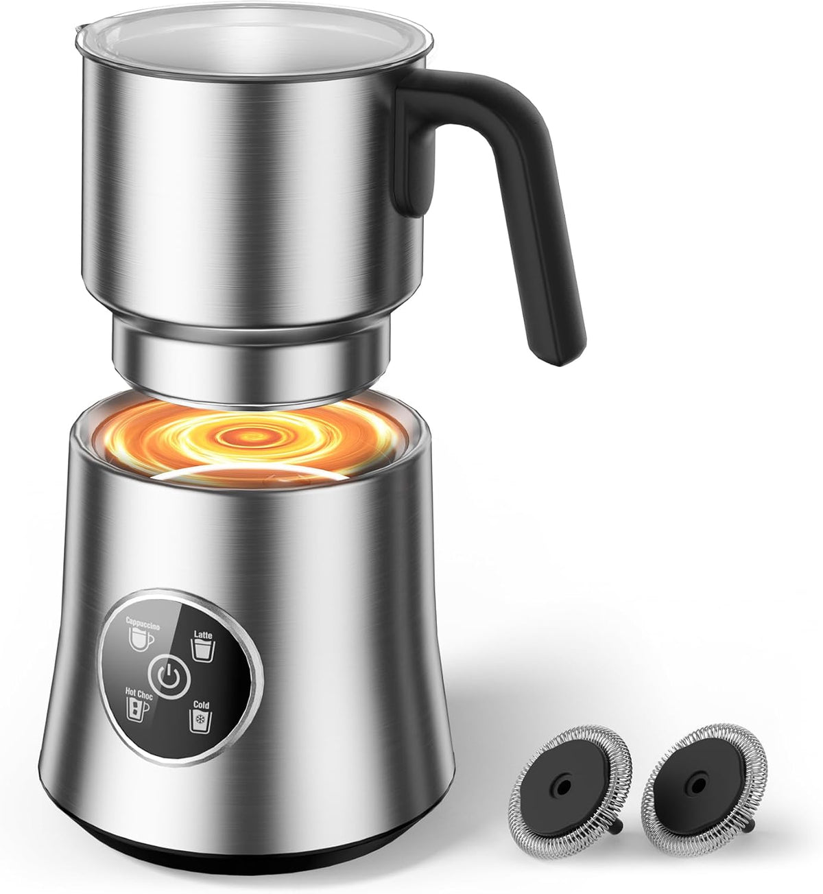 USADO-Espumador y Vaporizador de Leche Eléctrico Desmontable | Capacidad 900ML | Espuma Caliente y Fría Automática | Para Chocolate Caliente y Café