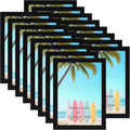 Juego de 16 marcos de fotos Giftgarden de 5x7 pulgadas, color negro. Marcos ligeros de 5x7 pulgadas, ideales para colgar en la pared o colocar sobre una mesa en la familia, la oficina o la sala de estar.