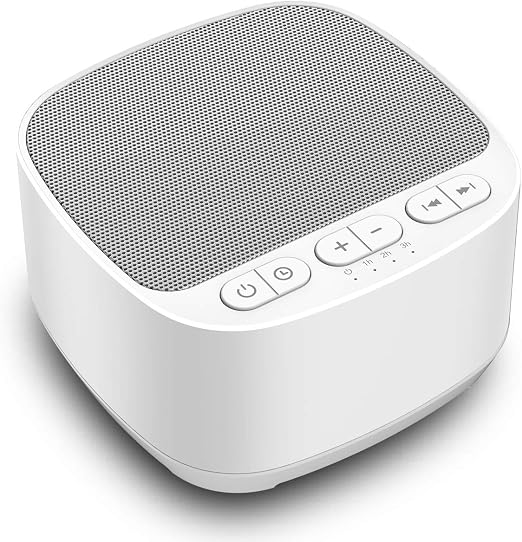 Máquina de ruido blanco Magicteam Sleep Sound con 40 sonidos relajantes naturales y función de memoria, 32 niveles de volumen, temporizador para dormir, terapia de sonido para bebés, niños y adultos.