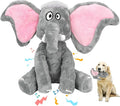 Letsmeet Peluche Grande para Perros con Chirriador y Papel Arrugado, Juguete Interactivo para Masticar y Limpiar los Dientes de Cachorros, Juguetes para Mascotas para Perros Pequeños, Medianos y Grandes