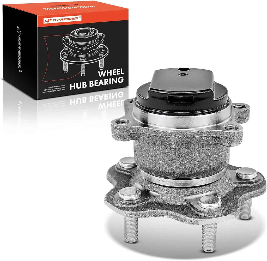 Maza y Rodamiento Trasero A-Premium con 5 Birlos | Compatible con Nissan Rogue 2008-2013, Rogue Select 2014-2015 | Solo FWD