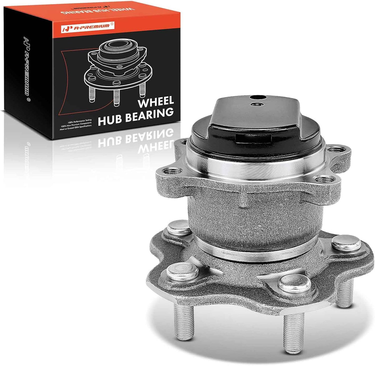 Maza y Rodamiento Trasero A-Premium con 5 Birlos | Compatible con Nissan Rogue 2008-2013, Rogue Select 2014-2015 | Solo FWD