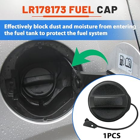 Tapa de Combustible LR178173 – Compatible Range Rover Evoque 2014-2021, Sport 2015-2021, Velar 2018-2021, Discovery Sport 2017-2021 y Defender – Color Negro (LR138720)