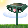 Repelente ultrasónico solar para animales (gatos, perros, ciervos, mapaches, ardillas, conejos, pájaros) con sensor de movimiento. Disuasivo impermeable para jardín y granja