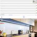 Luces con sensor de movimiento para debajo del gabinete, enchufable, conectables sin problemas, 6 piezas de barras de iluminación debajo del mostrador de 12 pulgadas para cocina, armario, caja