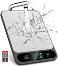 Mik-Nana Balanza de Cocina Digital 10 kg / 22 lb – Acero Inoxidable, Función Tara, Pantalla LCD, para Repostería, Café y Envíos (Pack de 6)