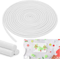 Fideos de espuma blancos Frienda de 16 mm x 12 m para manualidades. Tubos de espuma versátiles para piscinas, varillas cilíndricas para modelismo, bricolaje y manualidades.
