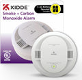 Detector de humo y monóxido de carbono Kidde, funciona con pilas AA, indicadores LED de advertencia, paquete de 1 
