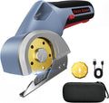Giosuan 2026 Upgrade 4V Cordless Cutting Tool, Cardboard Cutter with 2 Titanium Blades, 2000mAh Battery, Electric Chop Saw for Fabric, Cardboard, Leather, Carpet - Glacier Blue