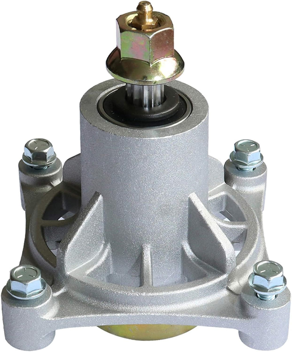Conjunto de husillo para cortacésped KOOTANS para AYP 174356 174358 Husqvarna 532174356 587125201 532174358 Z246 GTH2548 GT2248 GTH2248 YTH1848XP YTH2448 YTH2748, compatible con plataformas AYP de 48" de 2002 en adelante (con pernos y engrasador).