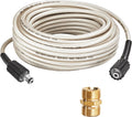Manguera extralarga mejorada de 65 pies para hidrolavadora, 1/4 de pulgada, 3000 PSI, M22-14 mm, flexible, accesorio de repuesto para hidrolavadora con conexión rápida para hidrolavadoras eléctricas de alta presión.