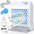Houseluxe 3-in-1 Indoor Dryer Vent Kit, Upgraded Stainless Steel Screen with 5PCS Polyester Filters,Dryer Vent and Water Drawer System, Dryer Vent Box for Electric Dryer