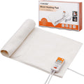 Almohadilla térmica de calor húmedo FOWARM para espalda, cuello, hombros y cólicos menstruales, almohadilla eléctrica con peso para un alivio profundo del dolor, apagado automático, funda suave lavable y extraíble, tamaño grande de 11.8" x 26".