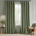 MIULEE Sage Green Velvet Curtains 84 Inch Long Luxury Super Soft Thermal Insulated Blackout Curtains Room Darkening Drapes Rod Pocket Design for Bedroom Living Room Set of 2 Panels, W40 x L84 Inch