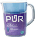 PUR Jarra Filtradora de Agua de 7 Tazas | Agua Mas Limpia y de Buen Sabor, Apta para Lavavajillas, Filtracion Rapida y Potente, Tapa LockFit, Blanca