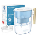 Waterdrop Water Filter Pitcher with 1 Filter, 200-Gallon Long-Life, Chubby 10-Cup Large Water Filter Pitcher, NSF Certified, 5X Times , Reduces PFOA/PFOS, BPA Free, Blue