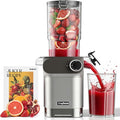 Licuadora de prensado en frío Anybear, 200 W, de masticación lenta, con boca de alimentación grande de 10,9 cm (4,3") para frutas y verduras