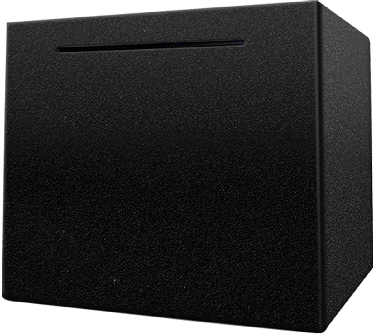 Hucha para adultos. Se debe romper para abrir. Caja de ahorros de acero inoxidable. Caja de ahorros de metal irrompible. Hucha para monedas y billetes. 15 cm (5,9 pulgadas). Color negro.