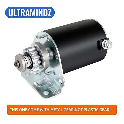Motor de Arranque Briggs & Stratton 14 Dientes | Ref. 593934 693551 | Compatible con Cub Cadet, John Deere, Toro