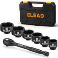 NO tienen seguro la caja. Juego de llaves de vaso para filtro de aceite 6 piezas(24-38 mm), la tapa del filtro de aceite de 3/8'', kit de cambio de aceite con mango de llave de carraca de 3/8'', compatible con vehículos Toyota, BMW, Audi, VW y