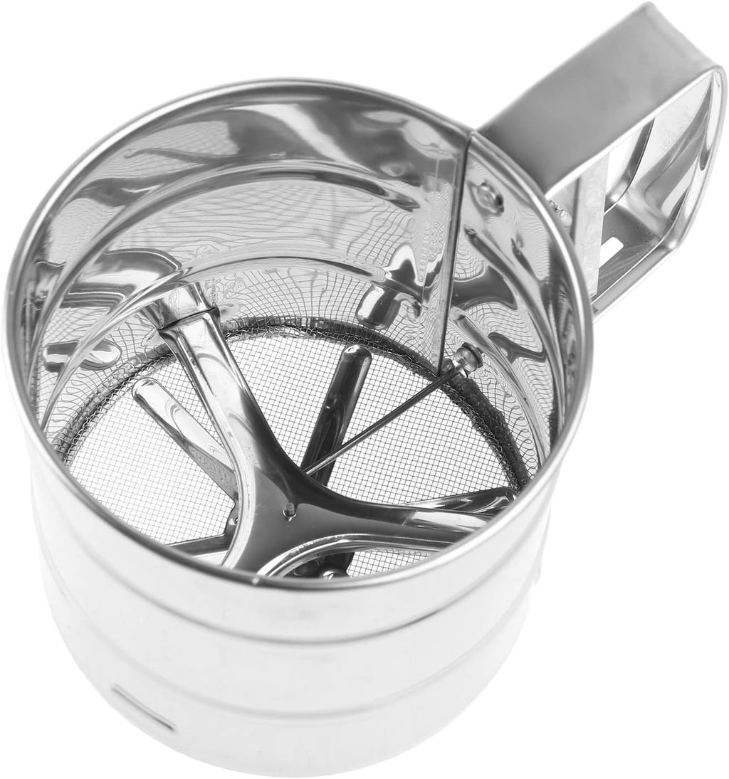 Mecánica de acero inoxidable glaseado malla tamiz coctelera cocina cocina herramienta fina