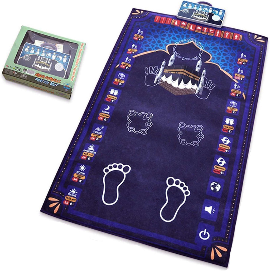 Tapete de Oración Interactivo Educativo Muehieu para Adultos | Regalos Islámicos Musulmanes | Morado