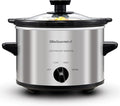 Elite Gourmet olla de cocción lenta de 1.5 qt, Plateado