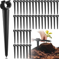 (USADO) Quzzil Pack de 50 Estacas de Soporte para Riego por Goteo | Para Tubo de 1/2 pulgada, Sujetador de Manguera Universal para Jardin, Patio y Cesped