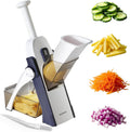 Mandolina Cortadora de Verduras SupMaKin Ajustable 1-8mm 4 Modos de Corte Acero Inoxidable Plegable Apta para Lavavajillas Regalo de Cocina